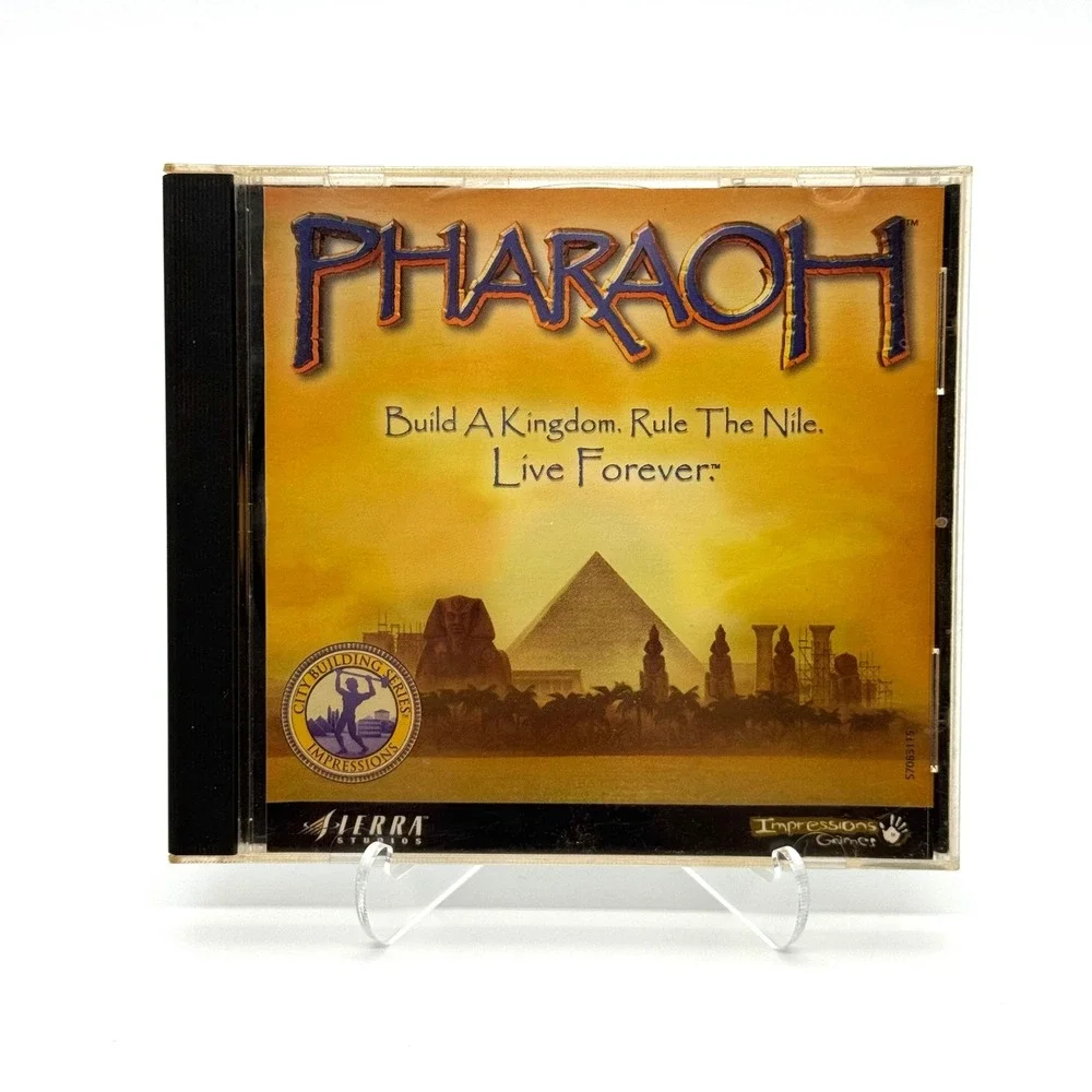 Pharaoh PC CD-ROM Game 1999 Sierra Impressions City Building Strategy